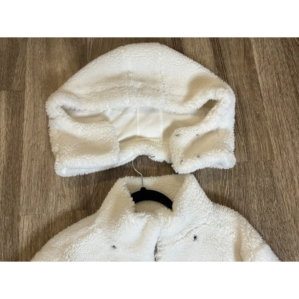 Alo Yoga Foxy Sherpa Jacket in Ivory Size Small